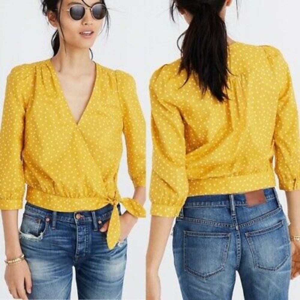 Madewell Women's Wrap Top in Star